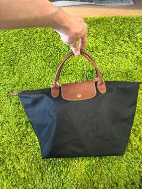 Longchamp Le Pliage Original Top Handle Bag Black